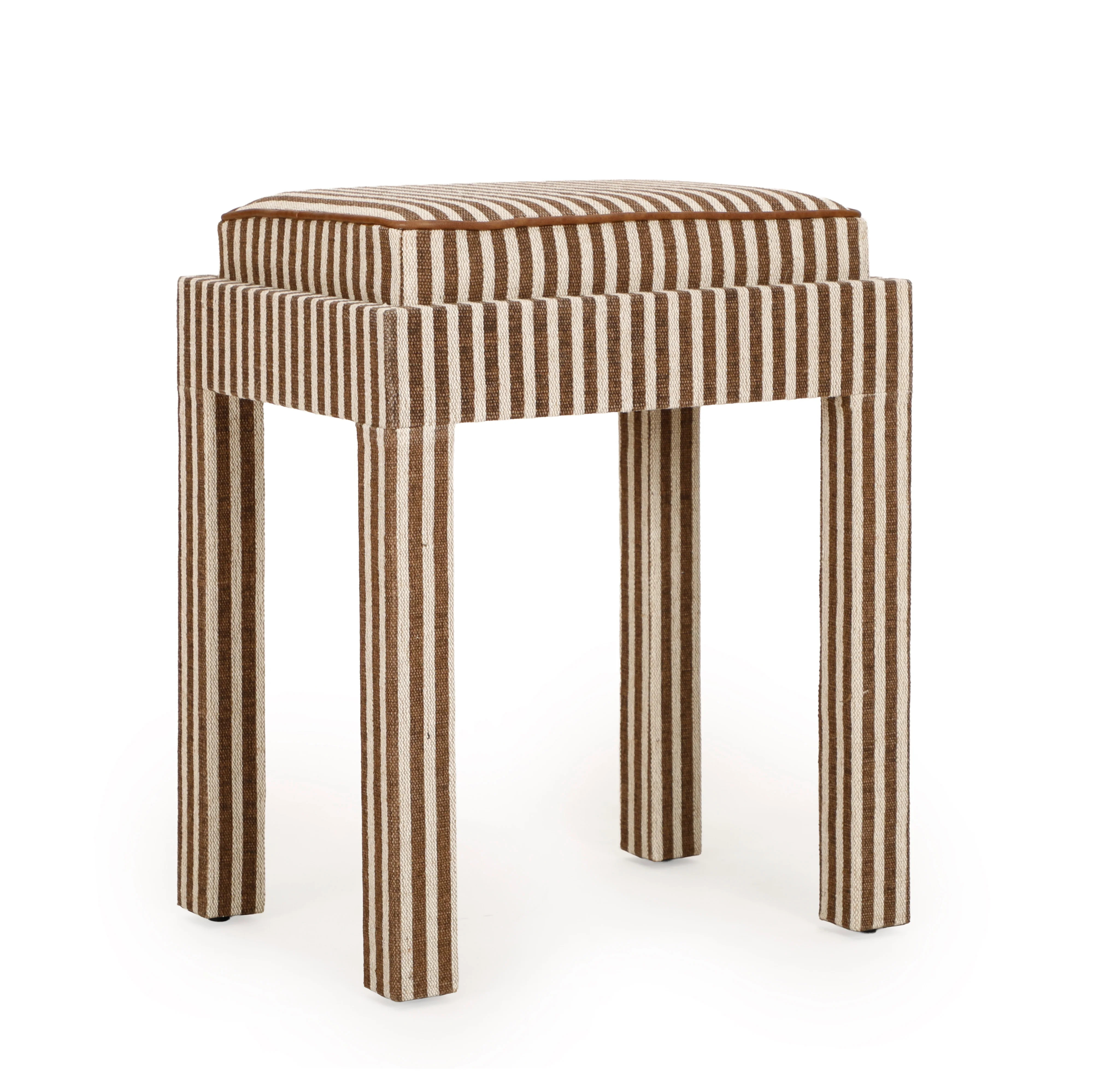Kora Cotton Jute Contract-Grade Accent Stool | TOV Furniture