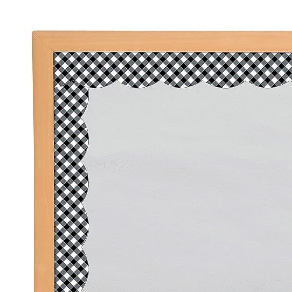 Fun Express - Sgs Black and White Gingham Bb Border - Educational - Classroom Decorations - Bulle... | Amazon (US)