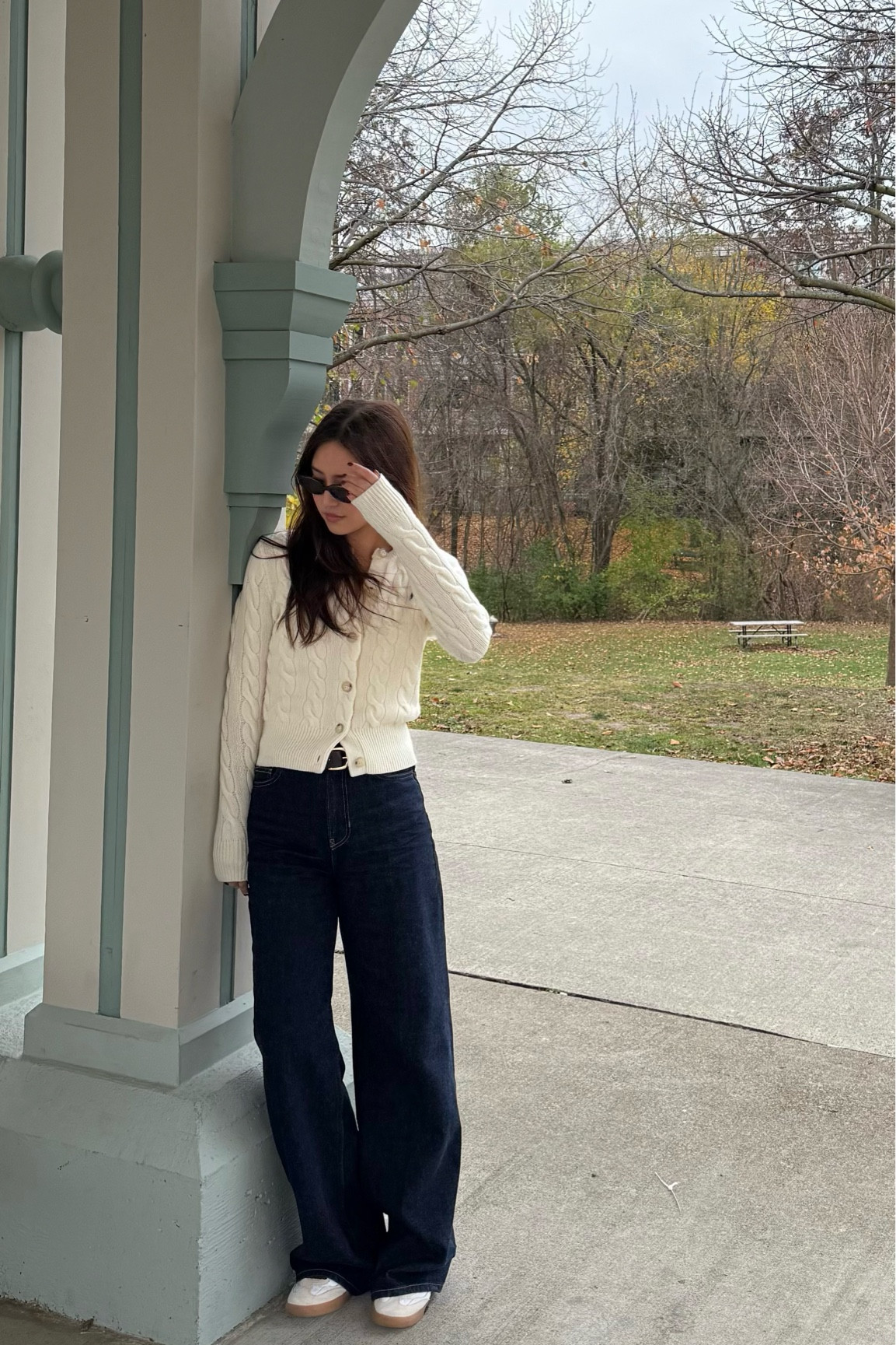 Fall / winter outfit of the day — loving a cozy cable knit sweater and dark denim!

#LTKCyberWeek #LTKStyleTip #LTKSaleAlert