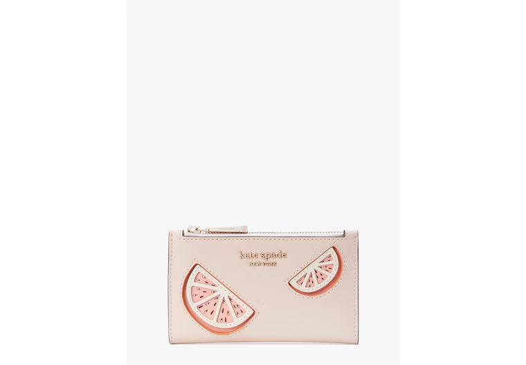 Tini Embellished Small Slim Bifold Wallet | Kate Spade (US)