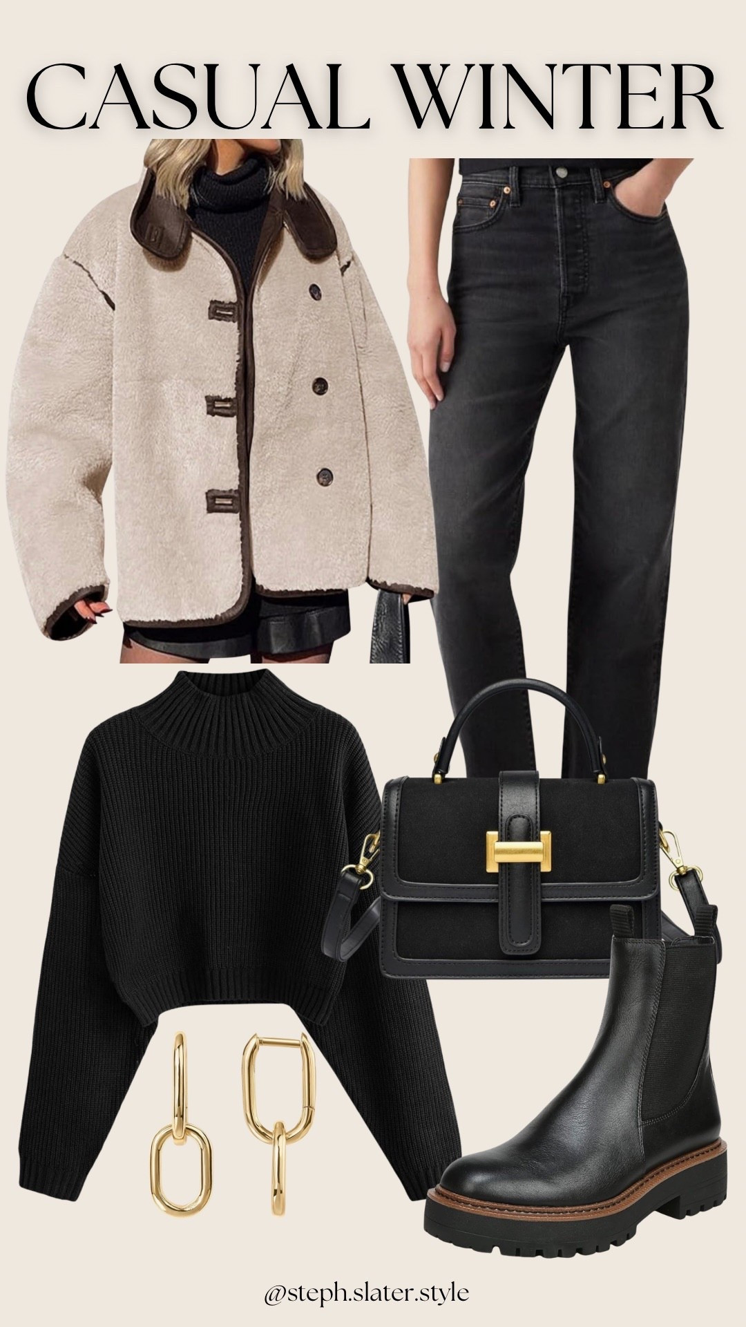 Chic casual winter outfit  

#LTKootd #LTKSeasonal