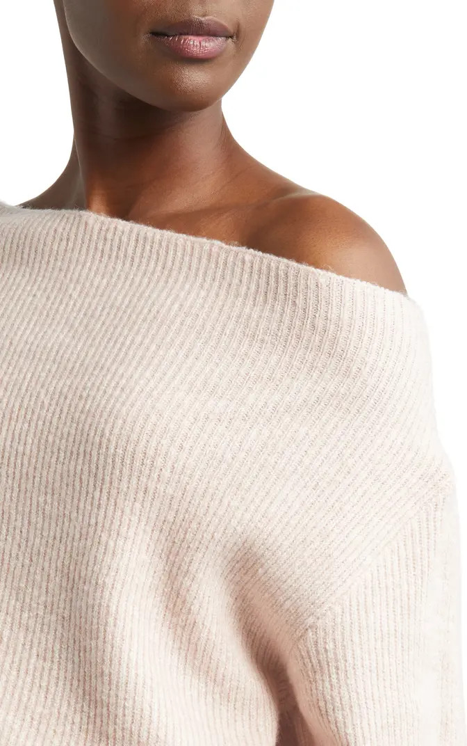 Treasure & Bond One-Shoulder Rib Sweater | Nordstrom | Nordstrom