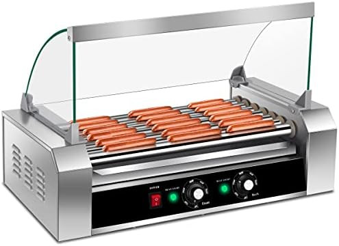 Giantex Hot Dog Roller Machine, 7 Non-Stick Rollers 18 Hot Dog Sausage Grill Cooker Machine with ... | Amazon (US)