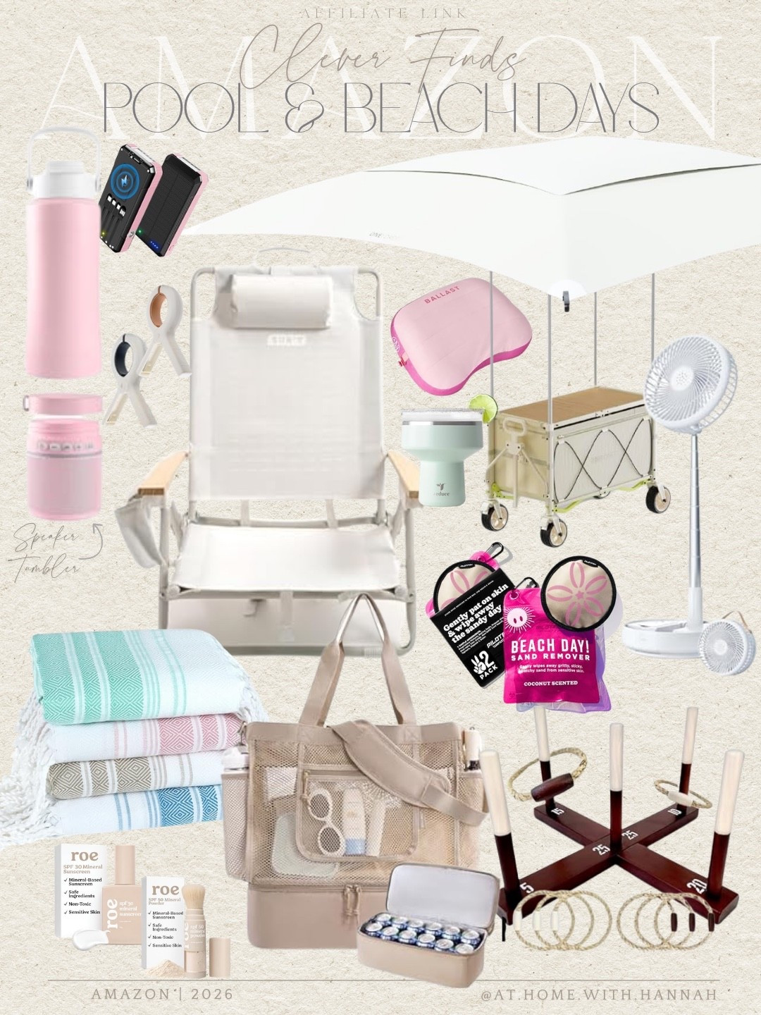 Clever beach day must haves + pool day essentials ☀️

This is the full beach setup: beach wagon with canopy, portable fan, solar charger, beach chair, Turkish beach towels, sand remover wipes, and smart beach accessories that make summer outings easier.

Perfect for family beach trips, pool days, lake days, spring break, cruise travel, and vacation packing.

Shop the full beach essentials + pool essentials list here 🤍

#BeachDayEssentials #BeachMustHaves #PoolDayEssentials #BeachVacationEssentials #SummerTravelEssentials #BeachAccessories #PoolSide #LTKFinds #LTKSeasonal #LTKSummer #LTKVacation

#LTKTravel #LTKmomlife #LTKSwim