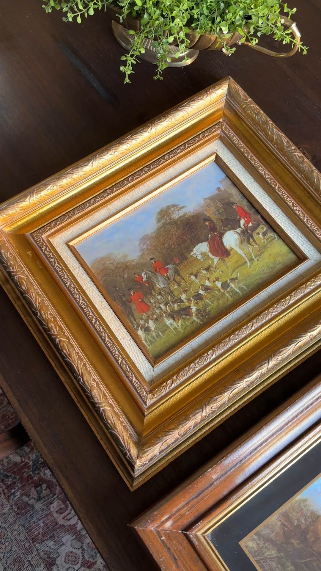 Cutting down some vintage placemats and adding them to a frame for art for the dining room! 

#LTKHome