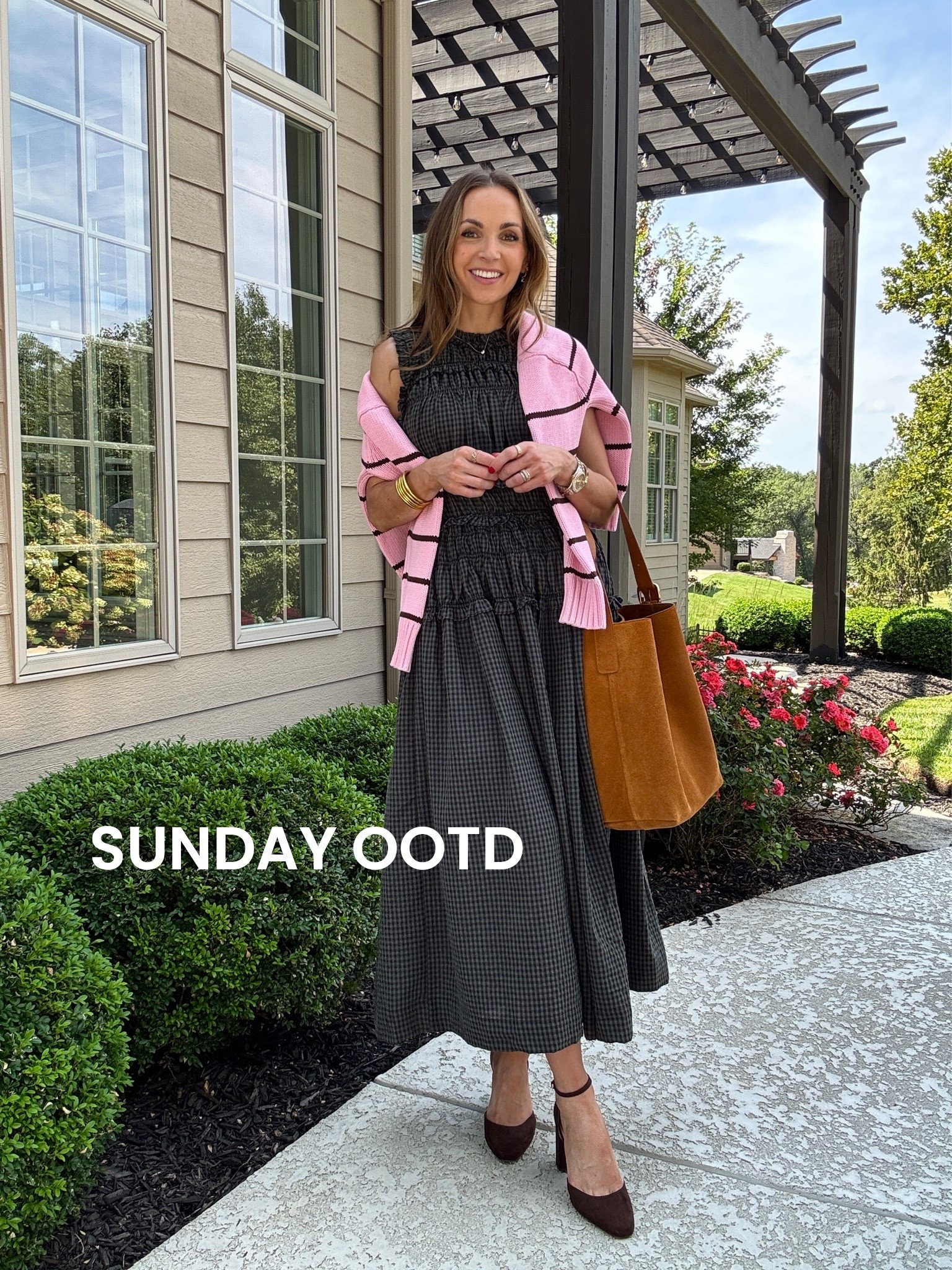 Sunday Outfit of the day mixing prints. @Anthropologie @Quince

#LTKgrwm #LTKdayinmylife #LTKootd