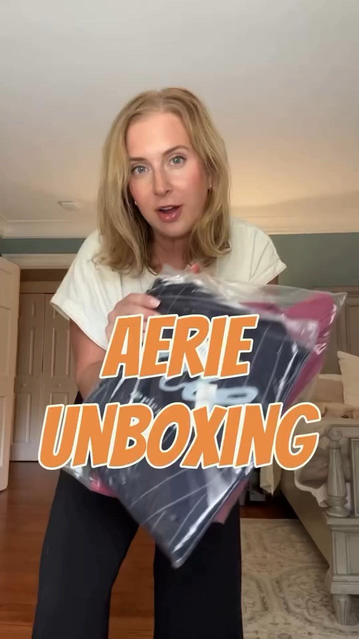 New @offlinebyaerie from @aerie ! ✨ Let’s unbox and try on! 

 #aerierealmakers #unboxing #midsize #aerie

#LTKOver40 #LTKPetite #LTKMidsize