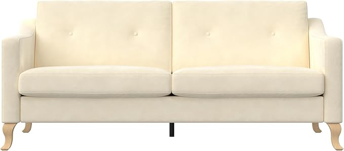 Mr. Kate Tess Sofa with Soft Pocket Coil Cushions, Small Space Living Room Furniture, White Linen | Amazon (US)