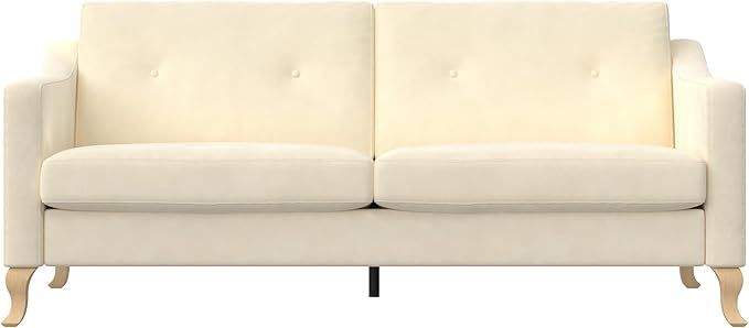 Mr. Kate Tess Sofa with Soft Pocket Coil Cushions, Small Space Living Room Furniture, White Linen | Amazon (US)