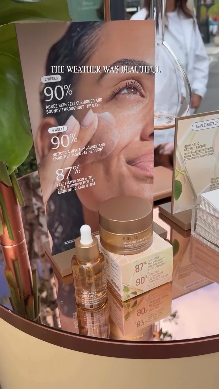 Skincare over 40 is less about chasing trends and more about choosing formulas that actually support the skin. ✨

Had such a beautiful morning checking out Biossance’s pop-up at The Grove and learning more about their new Squalane + Growth Factor Firming Moisturizer — a formula focused on hydration and visible skin renewal.

Texture matters to me just as much as ingredients, and this one felt nourishing without feeling heavy.

Have you tried growth factor skincare yet? 💬

#SkincareOver40 #Biossance #FirmingMoisturizer #MatureSkinCare #GlowSkin

#LTKselfcare #LTKBeauty #LTKOver40