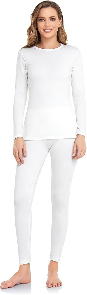 WEERTI Thermal Underwear for Women Long Johns with Fleece Lined Base Layer Women Cold Weather Top... | Amazon (US)
