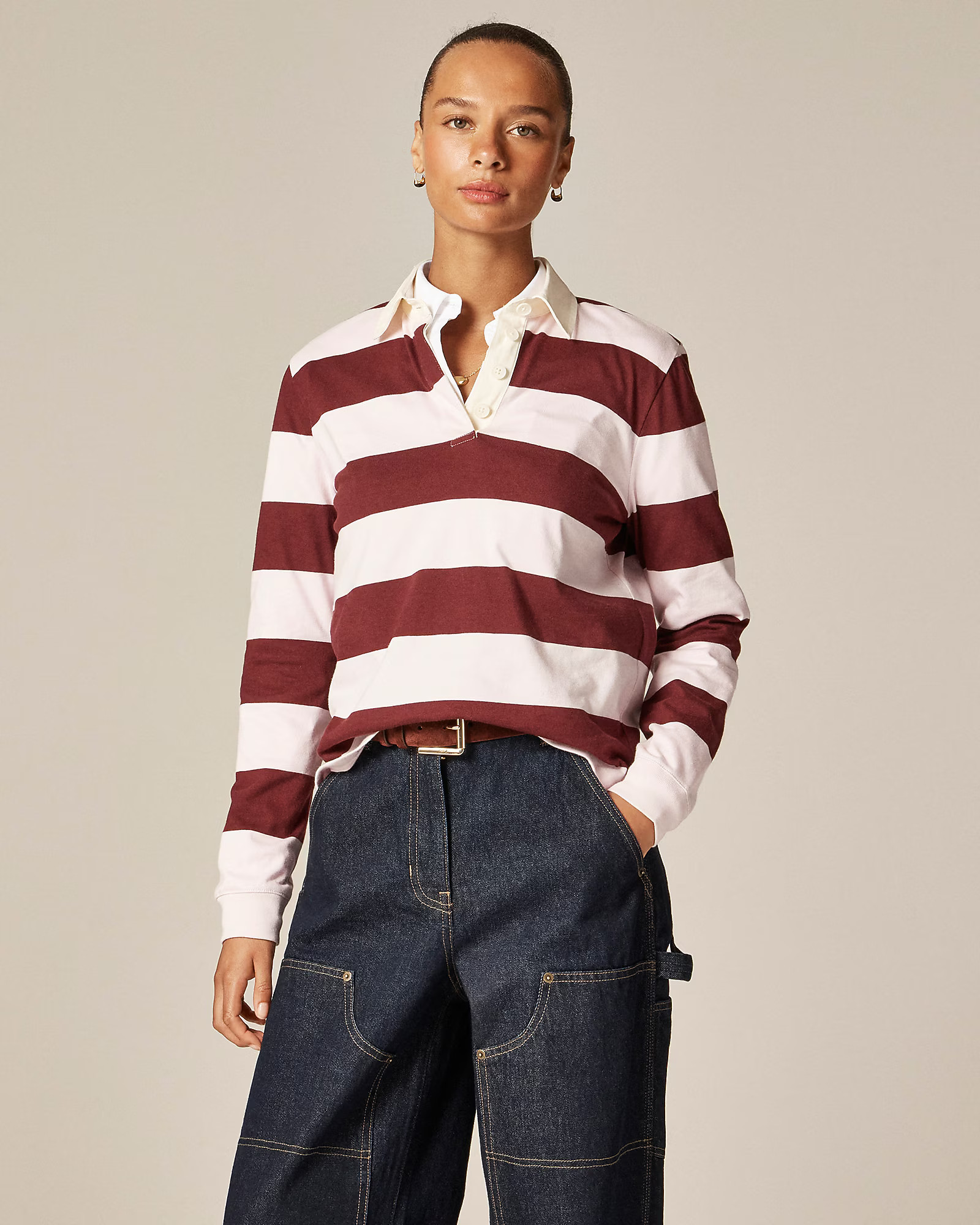 New premium-weight classic rugby shirt | J. Crew US