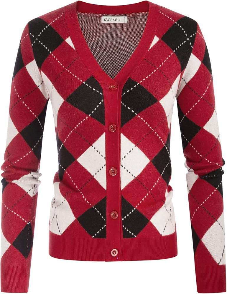 GRACE KARIN Womens 2025 Basic Summer Short Sleeve Cardigan Sweaters Lightweight V-Neck Button Dow... | Amazon (US)