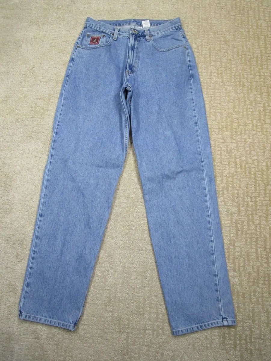 Cinch Jeans Men 32 Blue Western Red Label Tapered Pants 30x34 Denim Light Wash | eBay US
