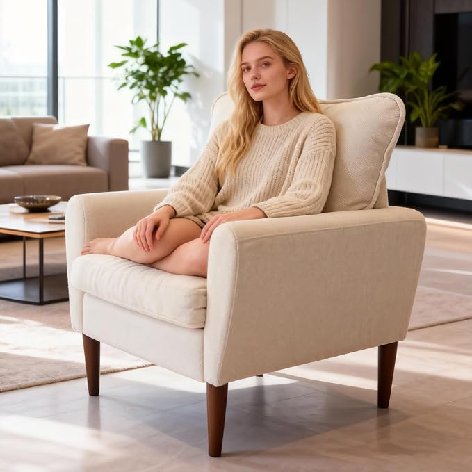 OLIXIS Comfy Accent Chair for Living Room Bedroom and Waiting Room | Amazon (US)
