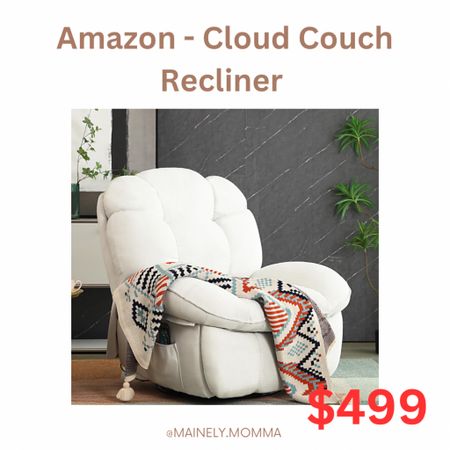 Amazon cloud couch - recliner

This recliner is heated, has messaging capabilities, swivels, and can be used as a rocking chair!

#recliner #cloud #chair #message #heated #livingroom #nursery #bedroom #cloudcouch #trends #trending #amazon #amazonfinds #amazonfavorites #amazontopproducts #cozy #comfy 