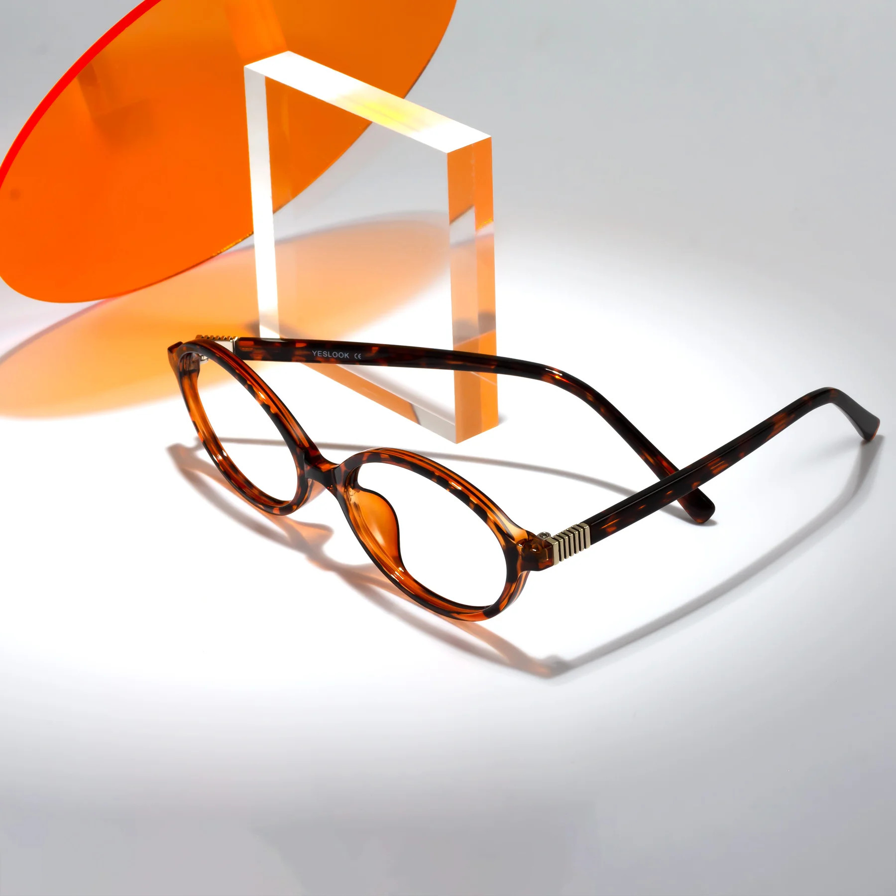 Tortoise Hipster TR90 Oval Eyeglasses | Yesglasses