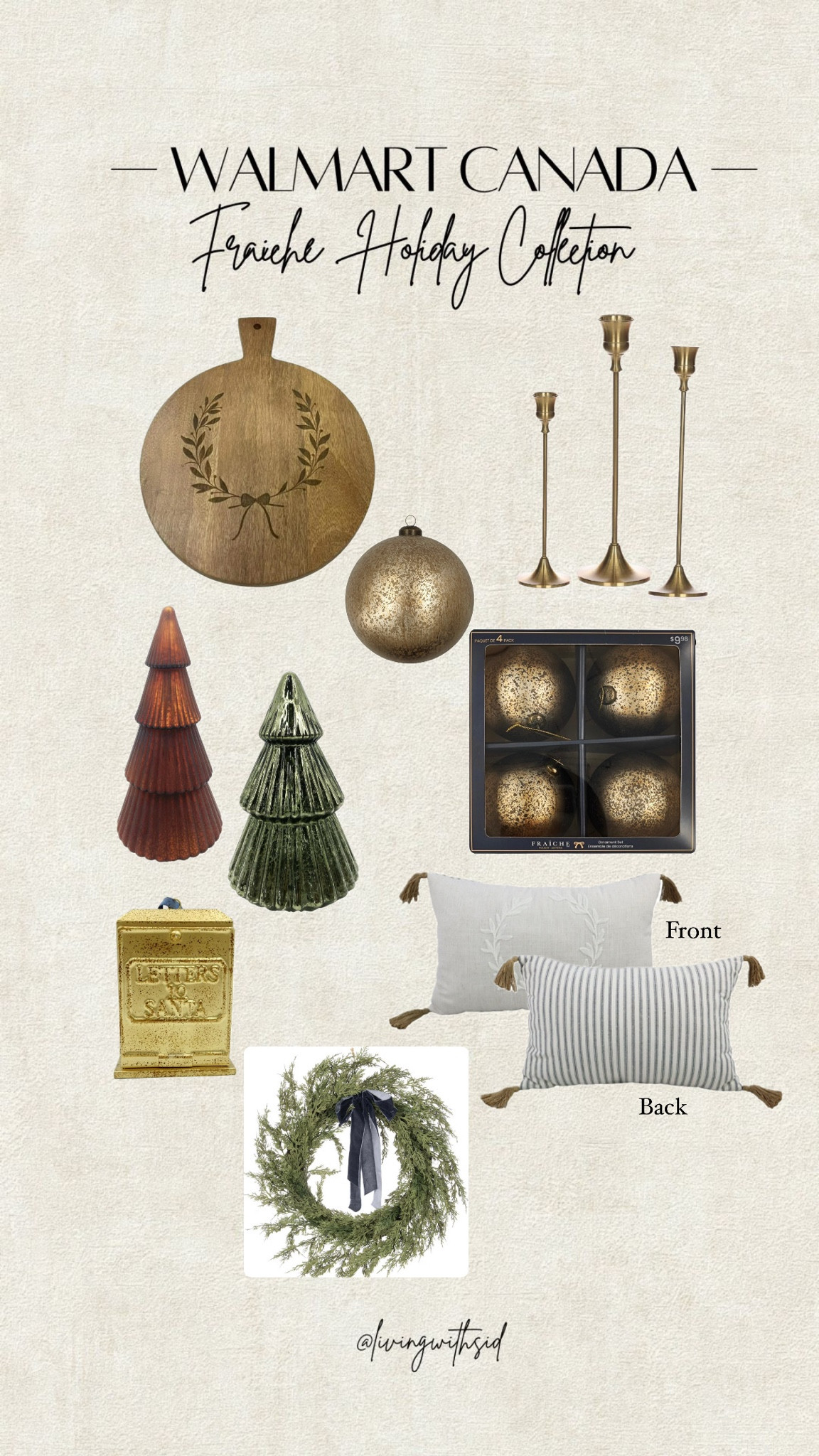 Fraiche x Walmart Canada holiday collection is too good and very affordable. The official launch is today! Canadian girlies…run! The items are being sold out fast!

#christmasdecor #christmasdecorations #holidaydecor

#LTKwinter #LTKsale #LTKcanada