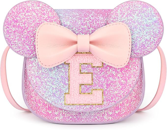 mibasies Toddler Purse Girl Gifts: Birthday Gifts for Girls 3-8 Mini Mouse Ears Bow Purse (Purple... | Amazon (US)