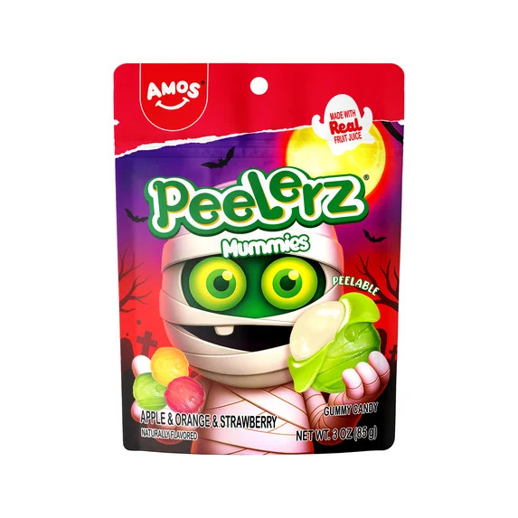 AMOS Peelerz Mummies Gummy Candy, Allergen Free, 3 oz (85 g) | Walmart (US)