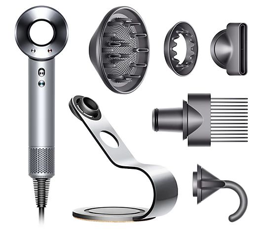 Dyson Supersonic Hairdryer with Attachments and Display Stand | QVC