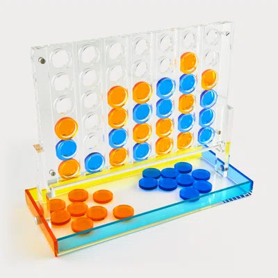 Lucite Connect Four Set - Multi Color | Wayfair North America