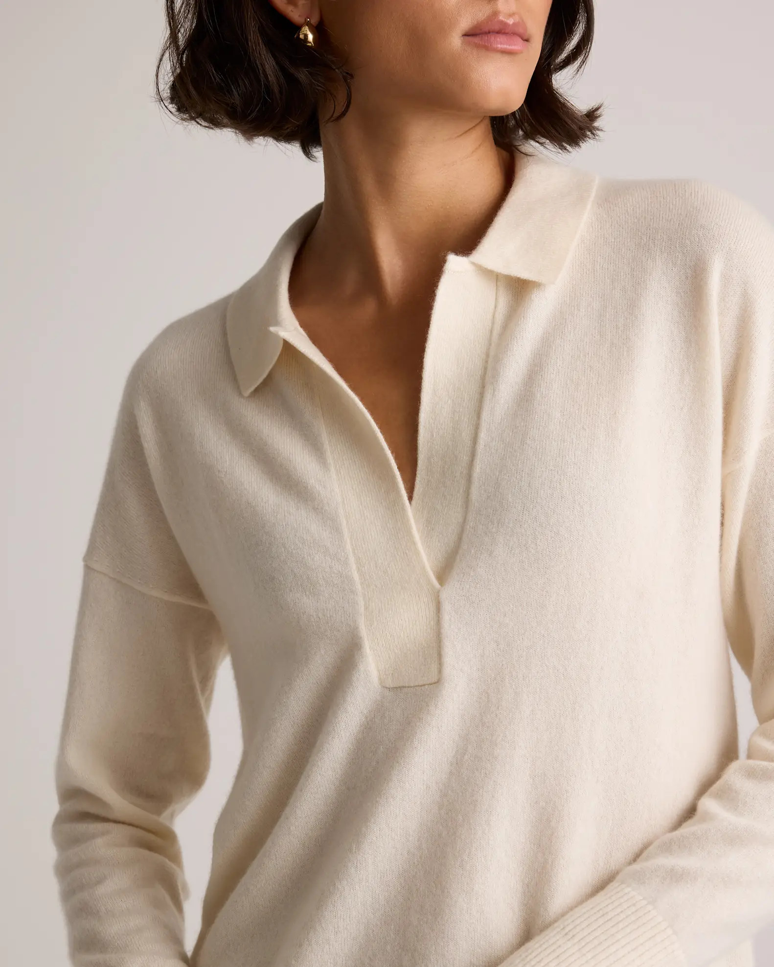 Mongolian Cashmere Polo Sweater | Quince