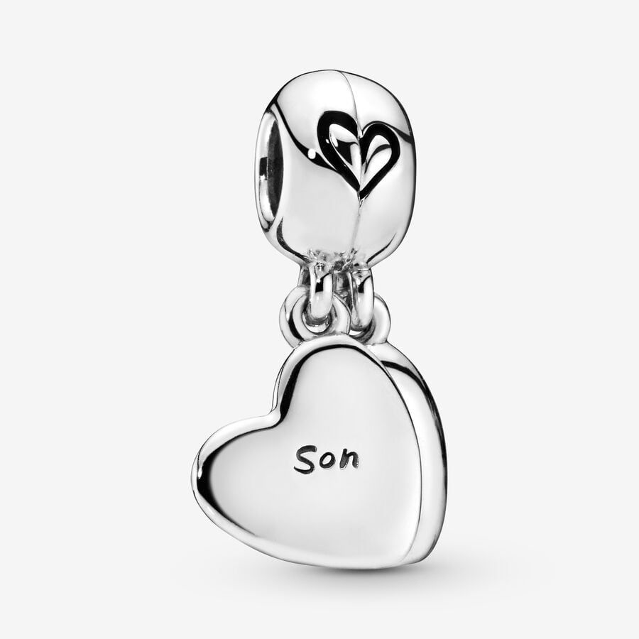 Mother & Son Heart Split Dangle Charm | Pandora US