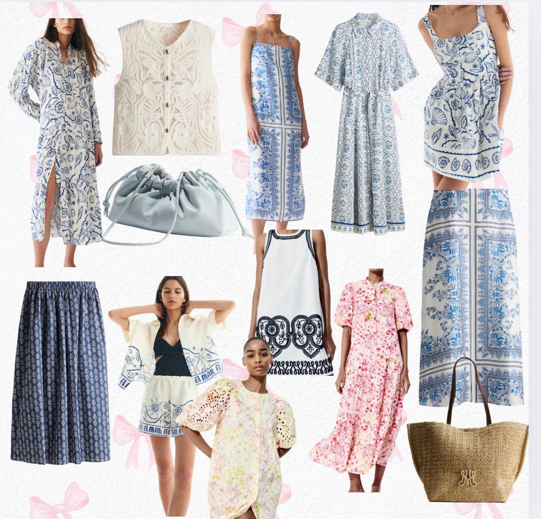 H&M new arrivals! So many blue and white finds! 