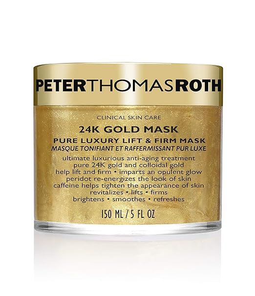 Peter Thomas Roth | 24K Gold Mask | Pure Luxury Lift & Firm, Anti-Aging Gold Face Mask, Helps Lif... | Amazon (US)