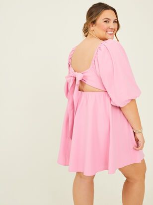 Noelle Bow Dress in Pink | Arula | Arula
