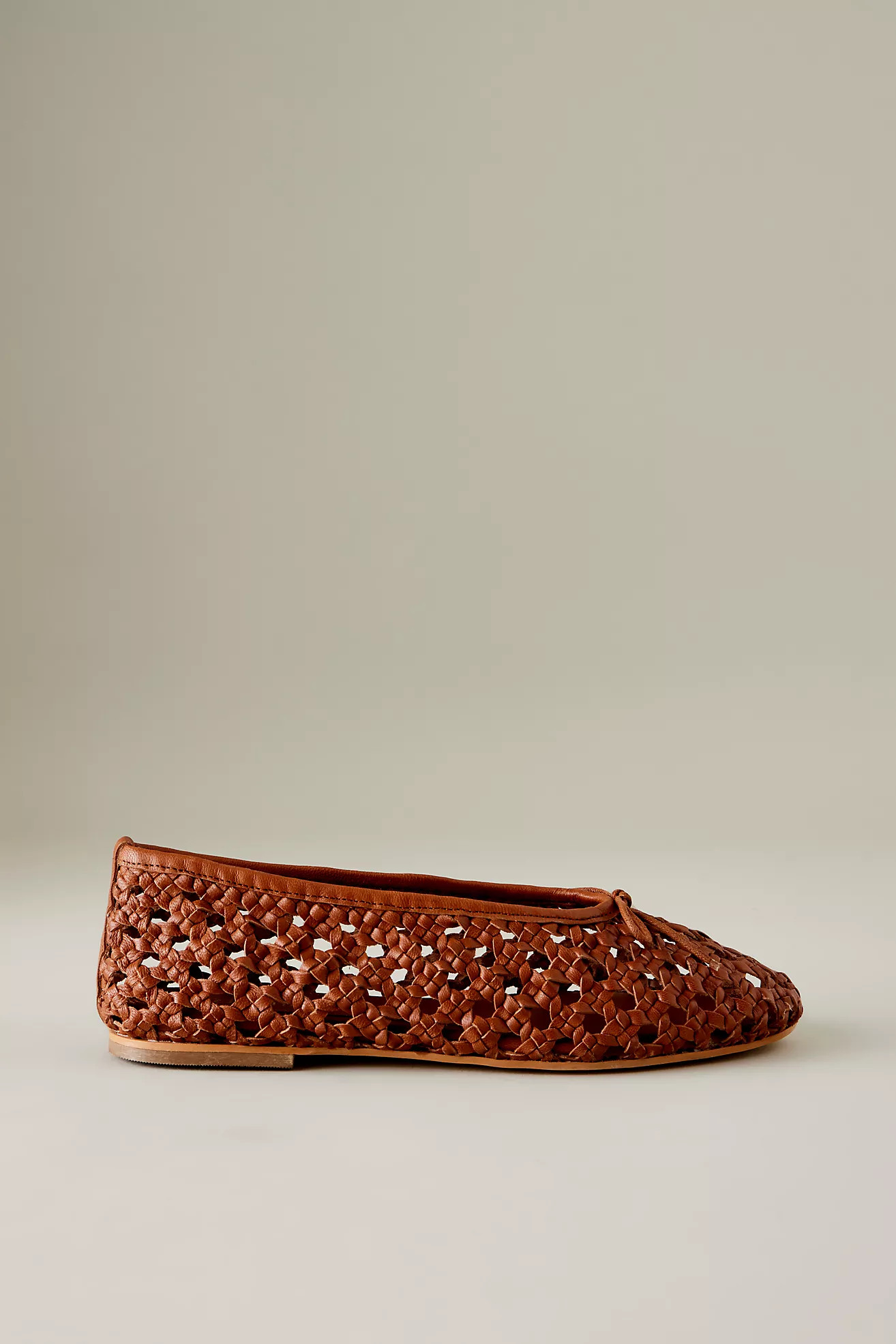 Pilcro Woven Leather Ballet Flats | Anthropologie (UK)