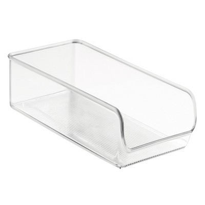 iDESIGN Linus Plastic Fridge and Freezer Storage Organizer: Clear Refrigerator & Freezer Bin, 2-Piece Set, 11" x 5.25" x 3.5" | Target