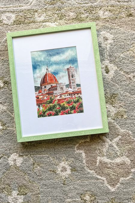 The art is from Florence italy but just got it framed in this beautiful green frame from frame bridge, frame find! 

#LTKhome #LTKFind #LTKunder100