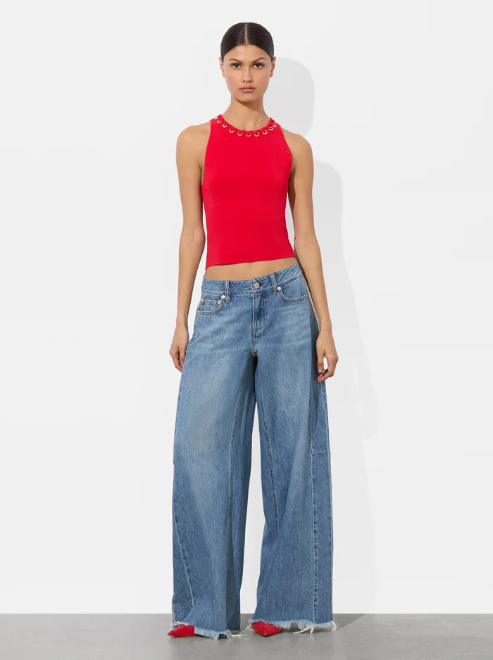 STU BAGGY JEAN | Alice + Olivia