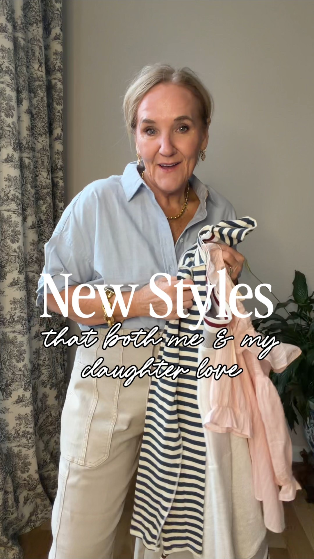 Wearing my regular size. You can size down in the pants if you don’t want them so oversized. Striped turtleneck runs very fitted. Code NANETTE15 15% off one order per customer 
I love social threads boutique . Woman owned and run and been in business for years  

#LTKFindsUnder100 #LTKOver40 #LTKPetite