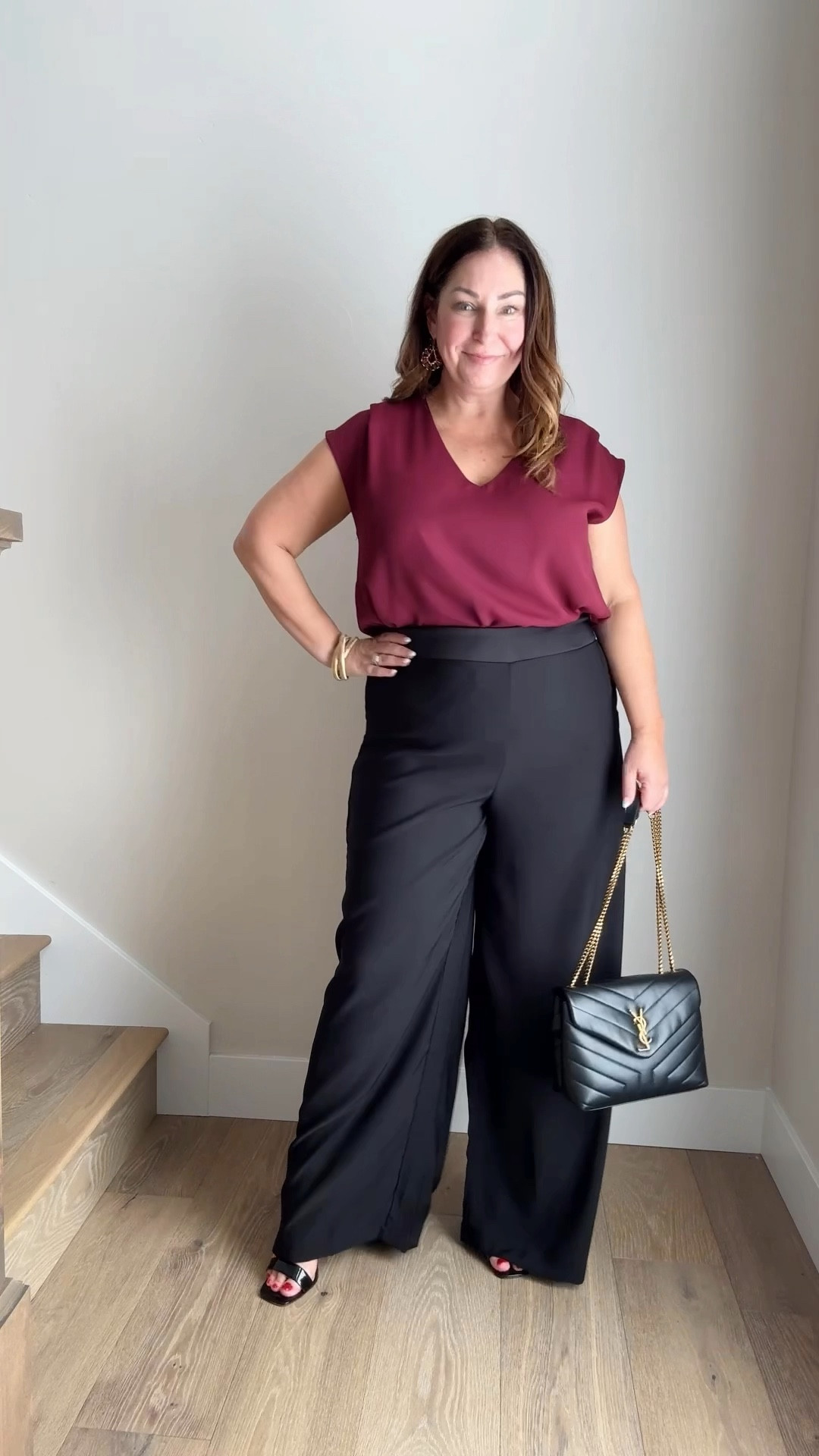 Fall Outfit great for events, weddings and date night
· wearing top in large size down if in-between
· wearing pants in large size down if in-between

Use code RYANNE25 for 25% off 

#LTKHoliday #LTKSeasonal #LTKParties