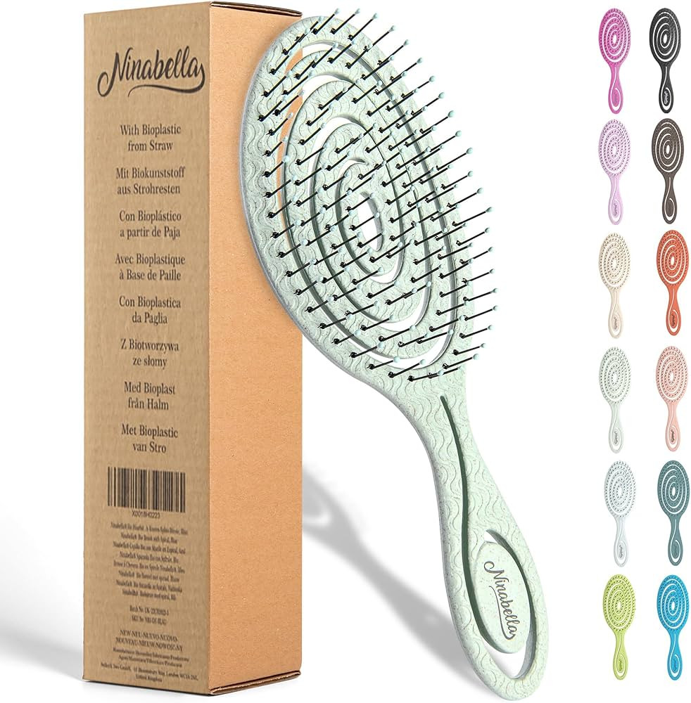 Ninabella Detangle Hair Brush for Women & Men - Does not Pull - Straightening Brushes for Straigh... | Amazon (US)