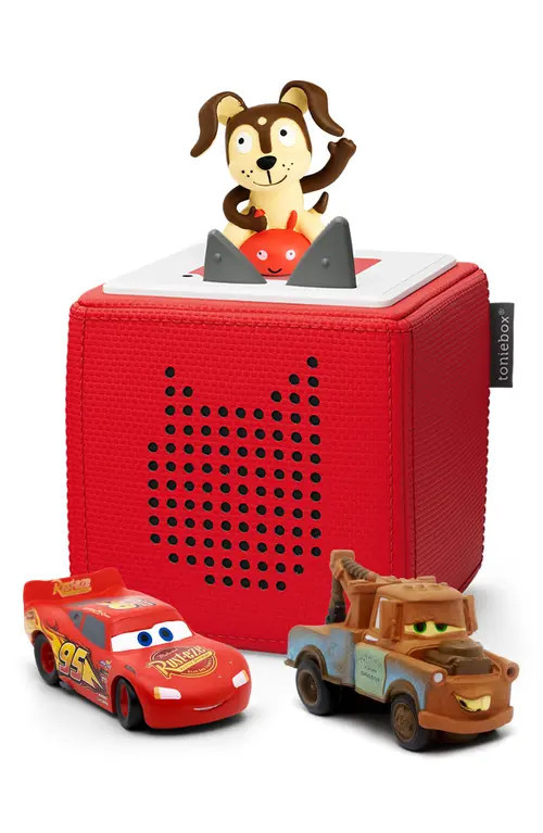 tonies Red Toniebox Playtime Puppy Starter Set & Pixar® Cars 2-Pack McQueen & Mater Audio Character Bundle in Multicolor at Nordstrom | Nordstrom