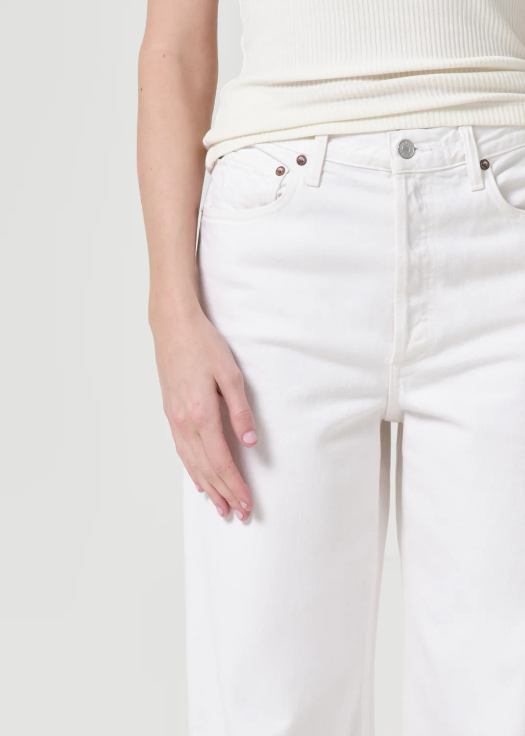 Dame High Rise Wide Leg in Fortune Cookie | AGOLDE