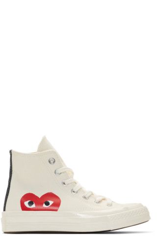 Off-White Converse Edition Half Heart Chuck 70 High Sneakers | SSENSE 