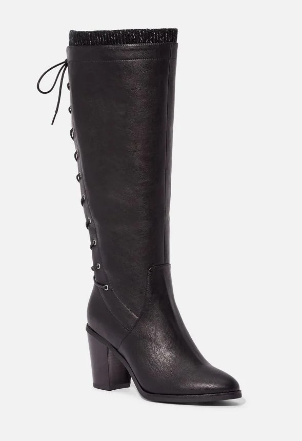 Lace Me up Back Lace-up Boot | JustFab