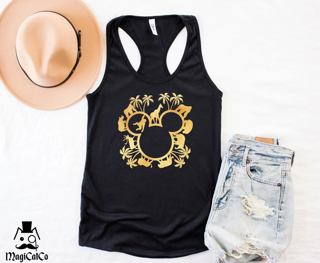 Animal kingdom tank, Disneyworld tank, Disneyworld tank, Shirt for women , cruise Disney shirt, V... | Etsy (US)