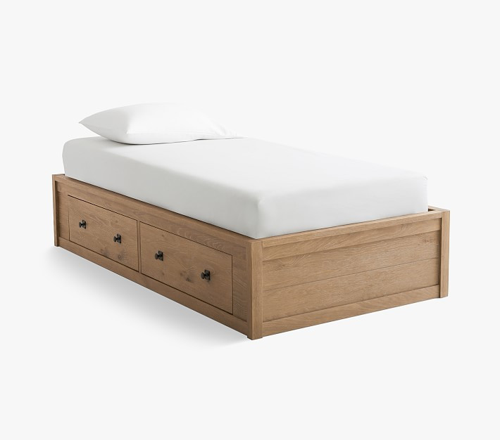 Charlie Storage Platform Bed | Pottery Barn Kids