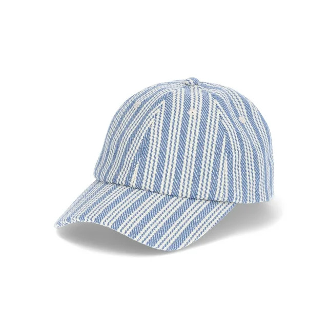 Time and Tru Women’s Woven Stripe Baseball Hat | Walmart (US)