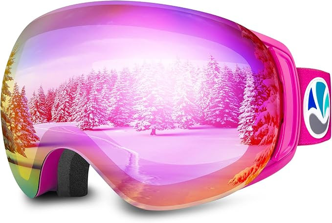 VANRORA Ski Goggles PRO, Frameless Interchangeable Lens Snowboard Goggles 100% UV Protection Anti... | Amazon (US)