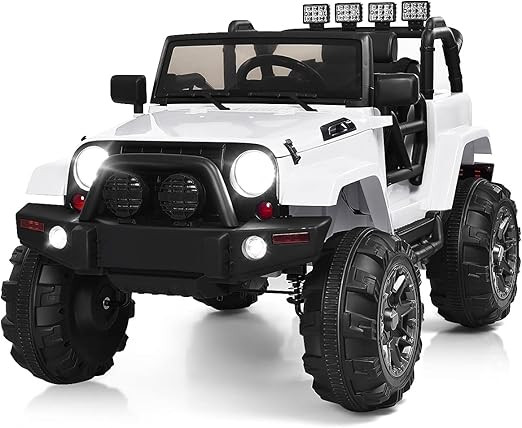 Costzon Ride On Car, 12V Battery Powered Electric Ride On Truck w/Parental Remote Control, LED Li... | Amazon (US)