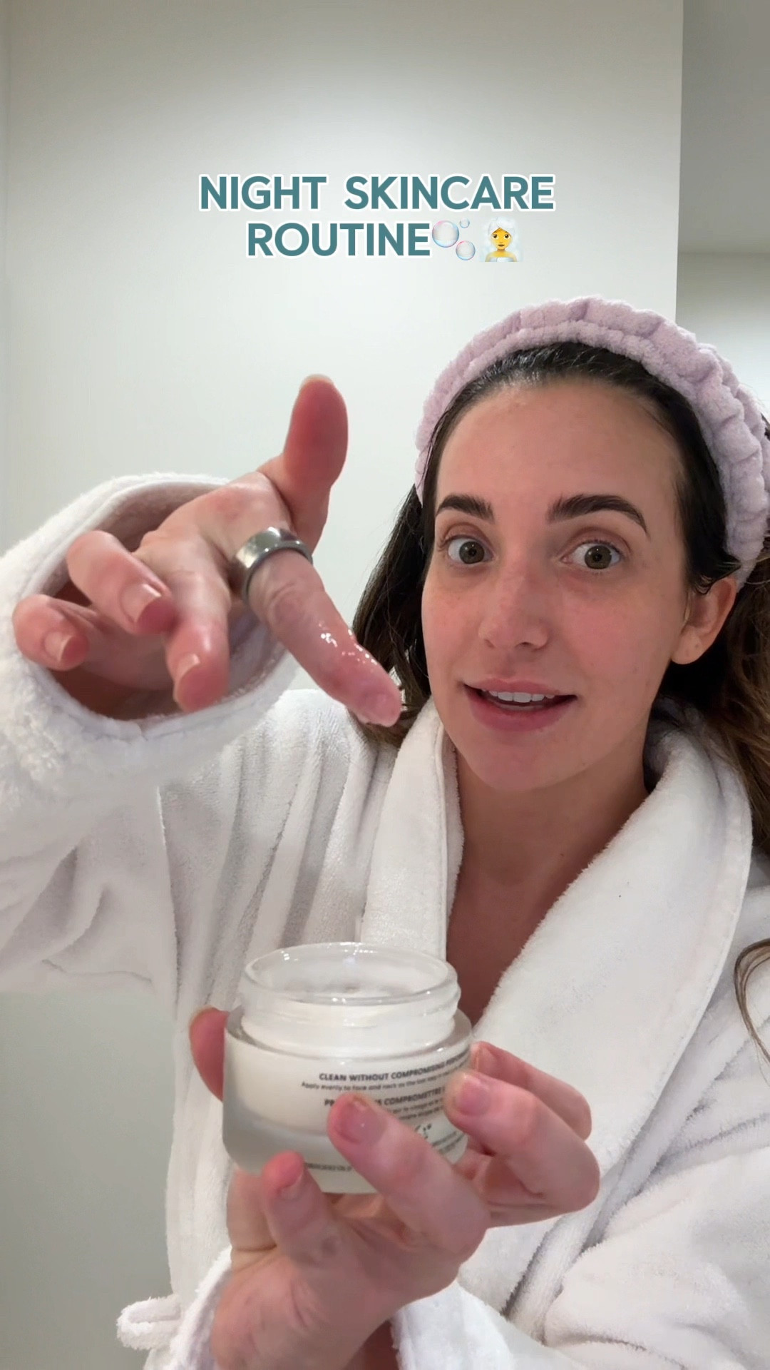 Nighttime skincare routine 