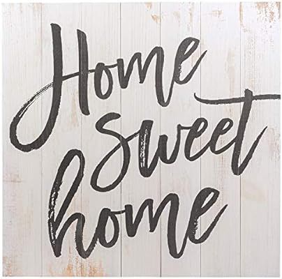 P. Graham Dunn Home Sweet Home Script Design White Wash 25 x 24 Inch Solid Pine Wood Pallet Wall ... | Amazon (US)