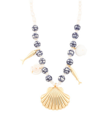 Catania Beaded Charm Necklace | TJ Maxx
